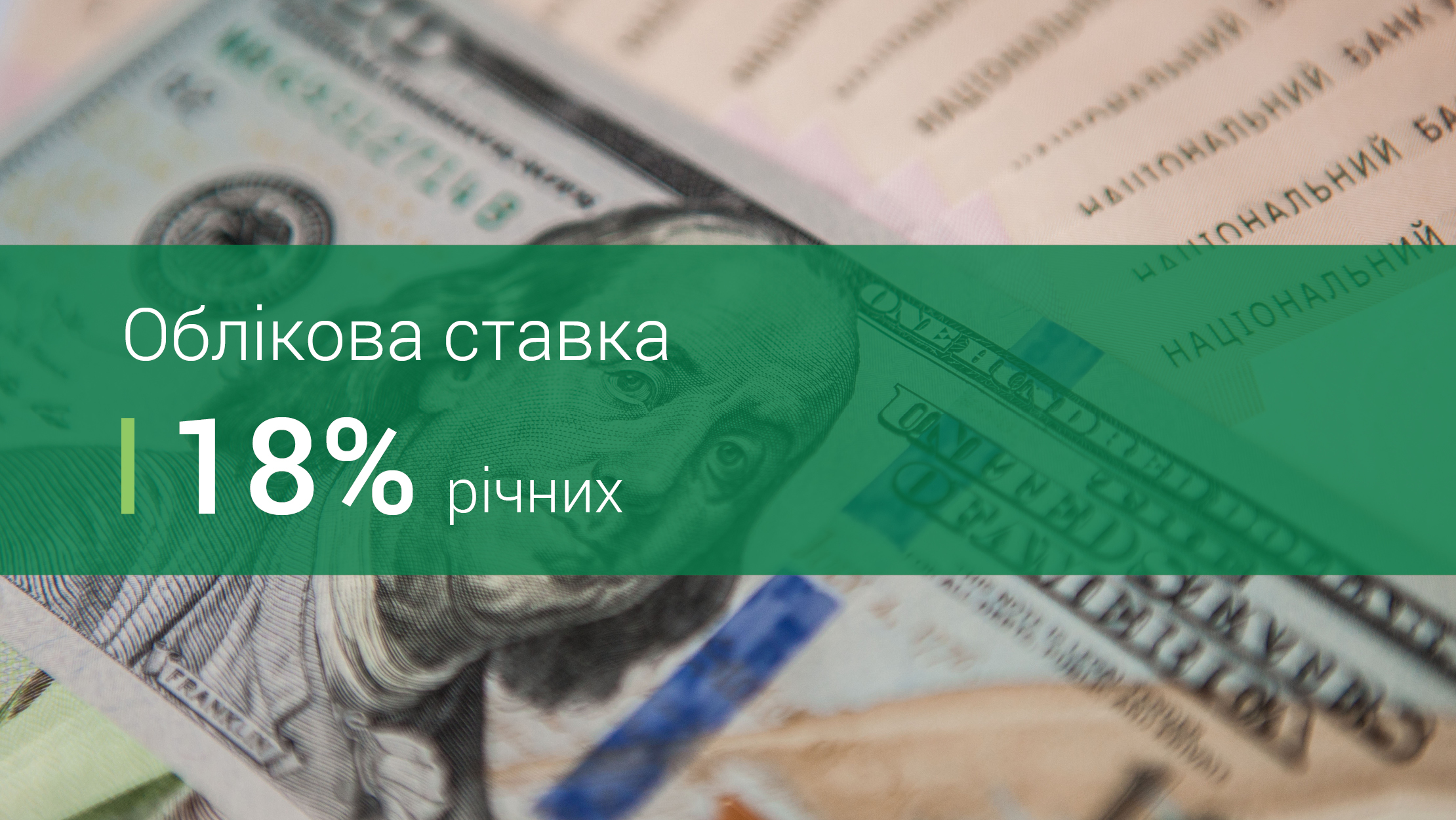 Національний банк підвищив облікову ставку до 17,5% річних